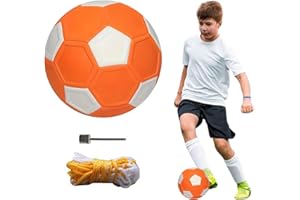 Landrain Piłka do piłki nożnej, piłka krzywa dla dzieci, rozmiar 4, dla dzieci w wieku 5-15 lat