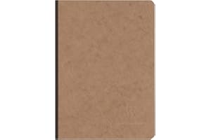 ‎CLAIREFONTAINE Clairefontaine 79546C Heft A5, Leinen, Age Bag, liniert, 96 Blatt, braun