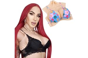 PHOXBOBG Silicone Breast Plate Fake Breasts Crossdresser Fake Boobs Breast Plate for Dragqueen Cosplay