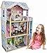 Produktbild The Cuddle - Puppenhaus aus Holz mit Möbeln, 3 Etagen, XXL, 116cm hoch, Aufzug, Puppenstube, auch passend für Barbie Puppen