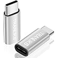 TRANLIKS Adaptateur USB C vers Lightning, 2 Pack Adaptateur Lightning Femelle vers USB C Male pour Le Chargement du téléphone
