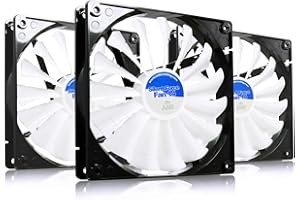 AABCOOLING Silent Force Fan 14 - Silent and Efficient 140mm Fan with 4 Anti-vibration Pads, 140mm Case Fan, CPU Cooling Fan, Air Cooler, Quiet Fan - Value Pack 3 Pieces, 8.6 dB(A), 58.9 CFM, 600 RPM