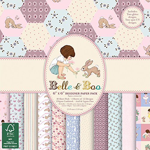 Belle & Boo II – 6 x 6 FSC-Papierblock, Papier, Mehrfarben