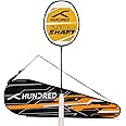 HUNDRED Flutter FF Zoom Ultra-Thin 6.5mm Shaft Badminton Racket with Full Racket Cover (78 g, Max Tension : 32 LBS)
