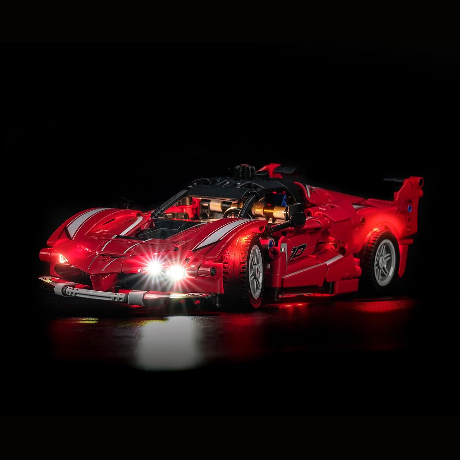 Juego de luces LED compatible con Lego 42212 Ferrari FXX K (sin modelo), juego de iluminación decorativa compatible con Lego Ferrari FXX K juguete creativo