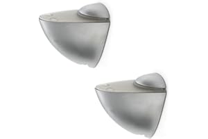 DOJA Barcelona | Reggimensola Pellicano | 2 Pezzi | Reggi Mensola MAX: 25mm | Carico Massimo: 10 kg | Alluminio | Tasselli Supporto per Mensole in Legno e Vetro, Mensole da Muro, Staffe Mensole