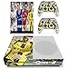 Produktbild XBox One Slim + 2 Controller Aufkleber Schutzfolien Set - Fifa 17 /One S