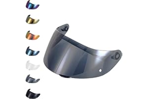 EvoParts Visière GT4-1 GT4-2 pour casque compatible AGV K1 K1S K5 K5S pinlock ready (Noir 30%, XXS-XS-S-MS-M)