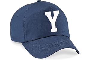 4sold Niños Azul Marino Algodón A-Z Summer Sun Hat Niños Escuela Niños Niños Gorras Sombrero Deporte Niño Niña Béisbol Ajustable Protección UV del Sol