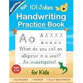 Handwriting Practice Book for Kids Ages 6-8: Printing workbook for Grades 1, 2 &amp; 3, Learn to Trace Alphabet Letters and Numbe