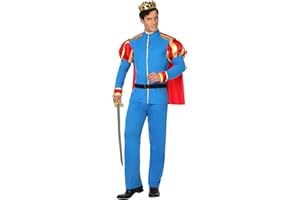 Atosa disfraz principe hombre adulto azul M