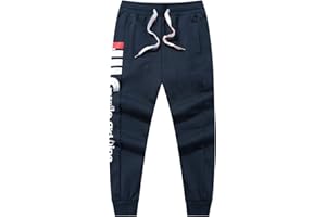 LAUSONS Pantalones Deportivos para Niño, Pantalón de Chándal Algodon