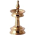 Akshata Bras Diya / nilavilakku / Pooja Diya / Kerala lamp / Deepak / samai / vadak / pital Pooja / Diwali Decoration / Pooja samagiri / Pooja Deepak / Pooja Diya / vilakku (1PIECE)