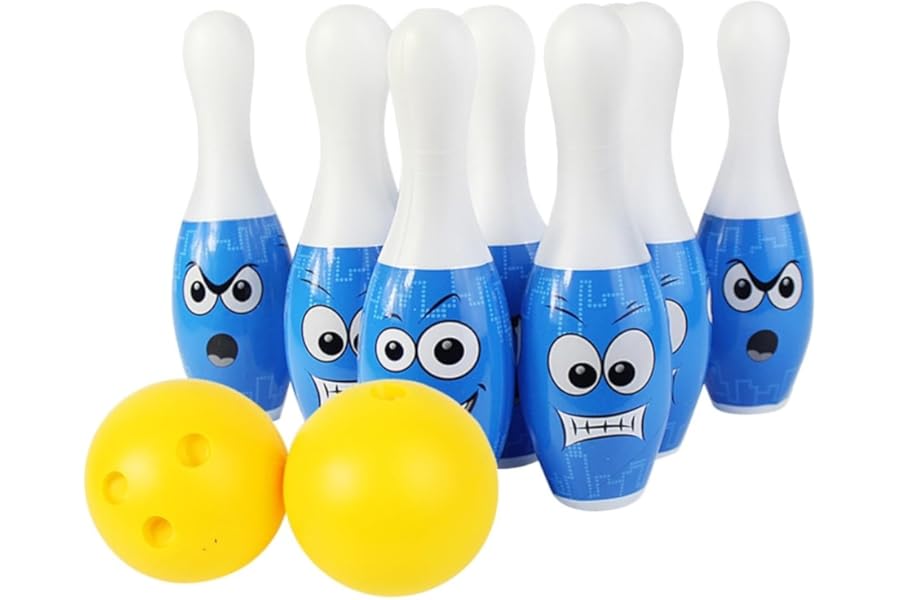 JOINPAYA Bowling Toy for Boys and Girls Plastic Funny Bowling Toys Height Pins and Games for Toddlers
