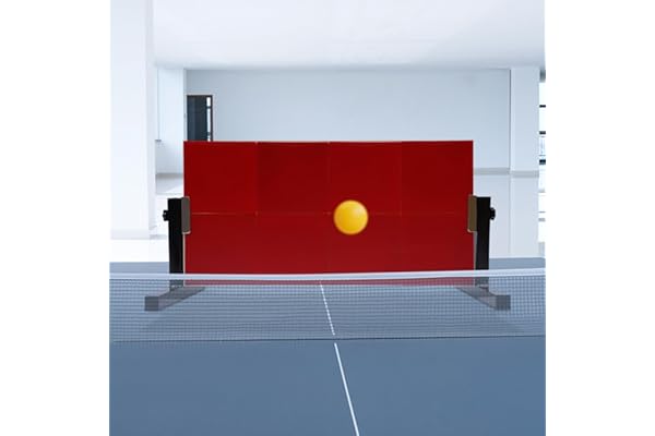 Planche de Rebond de Tennis de Table Planche Rebond Tennis de Ping-Pong Rebound Board avec 8 Blocs de Caoutchouc pour L'entraînement au Tennis de Table