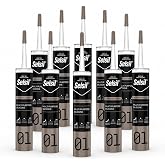 Selsil Genel Ama&ccedil;lı Şeffaf Silikon 280 gr Cam PVC Seramik Metal Banyo Mutfak Sızdırmazlık Dolgu Malzemesi 10 Adet