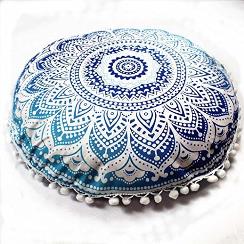 TIREOW Circular Bohemian Printed Pillowcase Home Cushion Pillows Cover Case Cushions (G)