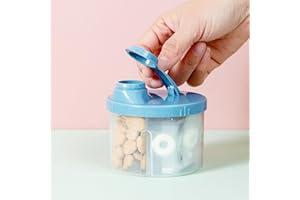 QURYGIN Formula Dispenser Travel - Milk Box Milk Powder Container, Baby Milk Powder Dispenser, Baby Milk Powder Formula Container, Candy Fruit Box for Kid Toddler Children Travel 9.4x9.4x6cm