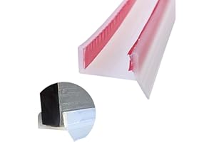 ACESOME ㅤ ACESOME Flexible Door Edge Banding, Silicone Rubber Plinth Sealing Strip, Transparent Kickboard Panel Kitchen Strip Sealing Profile for Kitchen Plinths 15 mm / 16 mm /17 mm for Bathroom Kitchen (3m)