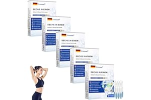 HJJH Creawel 6-in-1 Trinklösung, Professional Orale Flüssigkeit, Creawel SECHS IN-EINEM Schlank & Gesund Orale Lösung, Abnehmen Tropfen, Natürliche pflanzlichen Extrakten (5 Stück)