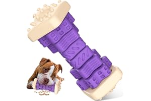 RUXAN Juguete masticable para perros indestructible para masticadores agresivos, 3 en 1 resistente rompecabezas para perros con sabor a leche, juguetes para perros pequeños y medianos y grandes