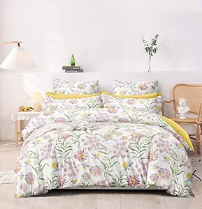 ROSEALIA Feel Super Soft Glace Cotton Double 1 King Size Bed Bedsheet with 2 Pillow Cover for Bedroom Guest Room Kids Room Size(108x108inches) White