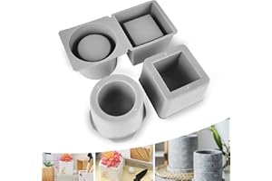 SUPGOMAX DIY Silikonform 2Pcs Beton Formen, Blumentopf Harz Gießen Form Pflanzentopf Casting Formen, Resin Form für Pflanzgefäß, Pflanzkübel, Blumenkübel