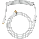 Glorious Coiled Keyboard Cable &ndash; Coiled USB C Cable Artisan Braided Cables for Mechanical Gaming Keyboard Coiled Cable - Cust