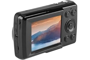 TANGXI Mini Appareil Photo numérique, caméscope numérique Zoom 16X 4X HD, caméra vidéo 720P 30FPS Haute définition pour Adultes/Personnes âgées/Enfants(Noir)