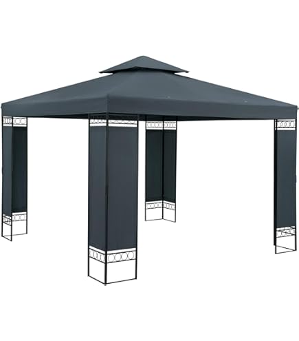 Gecheer Professioneel paviljoen, opvouwbaar, 2 muren, 2 x 2 m, staal, antraciet, 120 Gecheer Professioneel paviljoen, opvouwbaar, 2 muren, 2 x 2 m, staal, antraciet, 120
