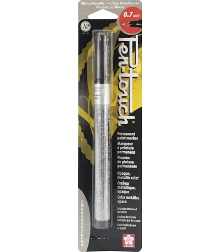 SAKURA Pen-Touch Handlettering SET – 4 Metallic DekoMarker, Fein 1.0mm