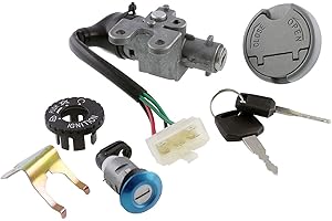 2EXTREME Schlosssatz 50cc GY6 4T kompatibel mit BAOTIAN BT49QT-9 - BT50QT-9, YIYING YY50QT-6, JACK-FOX CITY STAR YY50QT, YY50QT-2, BT49QT-3, MOTOBI Rimini 50 4T, ZNEN ZN50QT-11