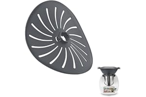 HCOVIV Thermomix TM6 Messerabdeckung - Premium Kochmaschinenblende, Grau, 14x15cm - Ideal für Thermomix TM6 Zubehör