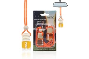 IKEDA SCENTS Deodoranti per Auto | Ciondolo da Appendere per Auto dal Profumo Forte | Diffusore di Profumo per Auto con Olio Vero | Fragranza Forte e Duratura | Accessori per Auto per Uomini e Donne