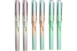 Kireida® 6 sztuk Infinity Inkless Pencil z gumką do ścierania dla dzieci i dorosłych – przyjazne dla środowiska, trwałe i żywe kolory, gradientowy pisak wieczny, 6 sztuk