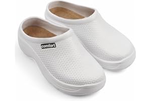 CHILLIFE Zuecos Sanitarios de Trabajo, Hospital, Jardín, Cocina, Zapatillas Hombre, Punta Cerrada, Fabricado en Portugal