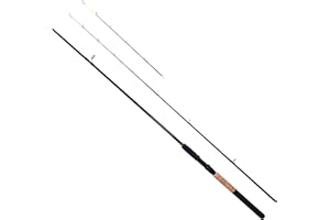 ZWIM - 8ft / 2.4m 2 Piece Feeder Fishing Rod/Quiver/Leger With 2 Tips - 80g Casting Weight 3oz & 5oz Quiver Tips - Ideal for Bottom Feeding Fish [12-20F240]