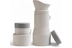 KIDDIWHIZZ Whizzer™ - Discreet Portable Toilet For Adults - Seen on Dragons Den - Travel Essentials for Festivals, Camping, Caravans & Travel - Silicone Pee Bottle for Men & Women - Portable & Leakproof - 500ml