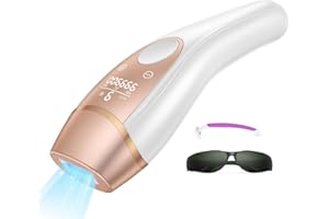 DEPLITE IPL Hair Removal Devices with Cooling System, 9 Adjustable Energy Levels, 999,900 Pulses and 3-in-1 Laser Hair Removal Devices for the Whole Body, Women, Men