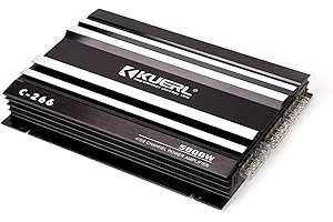 XJYMCOM 5800W 12V High Power Car Amplifier,Car Stereo Audio Power Amplifier,4-Channel 4Ohm Super Bass Subwoofer Amp