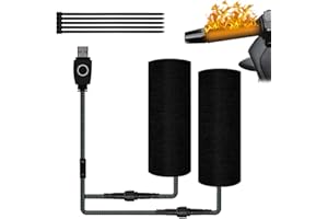 SGZIOO Heizgriffe Motorrad, 5V USB Heizgriffe Motorrad Fahrrad Overgrips, Intelligente Dreistufige Temperaturregelung, Wasserdicht Universal Motorrad Heizgriffe, 1 Paar