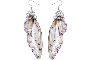 MNSYD Simulation De Fée À La Main Papillon Boucles d'oreilles Boucles d'oreilles Longues fées Boucles d'oreilles Goutte de mariée Animal Oreille Bijoux Accessoires Cadeau