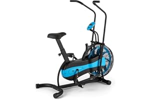 Capital Sports Stormstrike 2K Vélo d'appartement avec compteur d'entraînement et affichage de la distance parcourue, temps d'exercice, calories brûlées, selle réglable