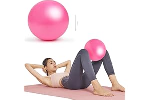 KYYLZ Gymnastikball Kleiner Pilates Ball 17-25cm Soft Yoga Ball Kleine Übung Ball mit Aufblasbarem Strohhalm,Anti-Burst-Übungsball Fitness Ball für Yoga,Pilates,Balance,Physiotherapie,Stretching
