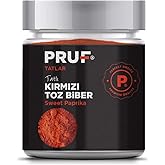 Pruf Tatlı Toz Kırmızı Biber 130 Gr. Cam Kavanoz