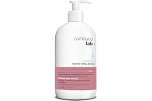 Cumlaude Lab - pH-Neutrale Reinigungslösung, Intimhygiene, Täglichen Gebrauch, Kamille und Malve, Hypoallergen, Parfüm- und parabenfrei, Dermatologisch und gynäkologisch getestet - 500 ml