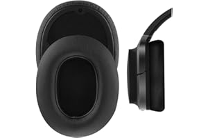 Geekria QuickFit Wymienne nauszniki ze skóry proteinowej do Edifier W830BT, W860NB, poduszka do uszu, nauszniki, zestaw słuchawkowy, części naprawcze (czarne)