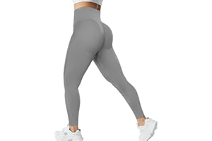 ZAAYO Scrunch Butt Leggings para Mujer Deportes Gimnasio Cintura Alta Push Up Booty Leggings sin Costuras