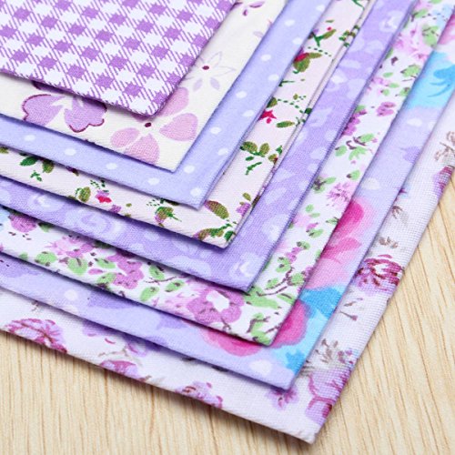 KING DO WAY 8 Stk Baumwolltuch Stoffpakete Patchwork Stoffe Baumwolle Stoffreste Paket Reste 40x50cm - 6