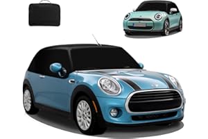 ‎MAXEARN MaxEarn für Mini Cabrio R52 R57 F57 2005-2022 Halbgarage Autoabdeckung, 600D Wasserdicht Sonnenschutz Thermomatten, Blackout Anti-UV/Frost/Ice/Staub Wrap Cover für Mini Cabrio